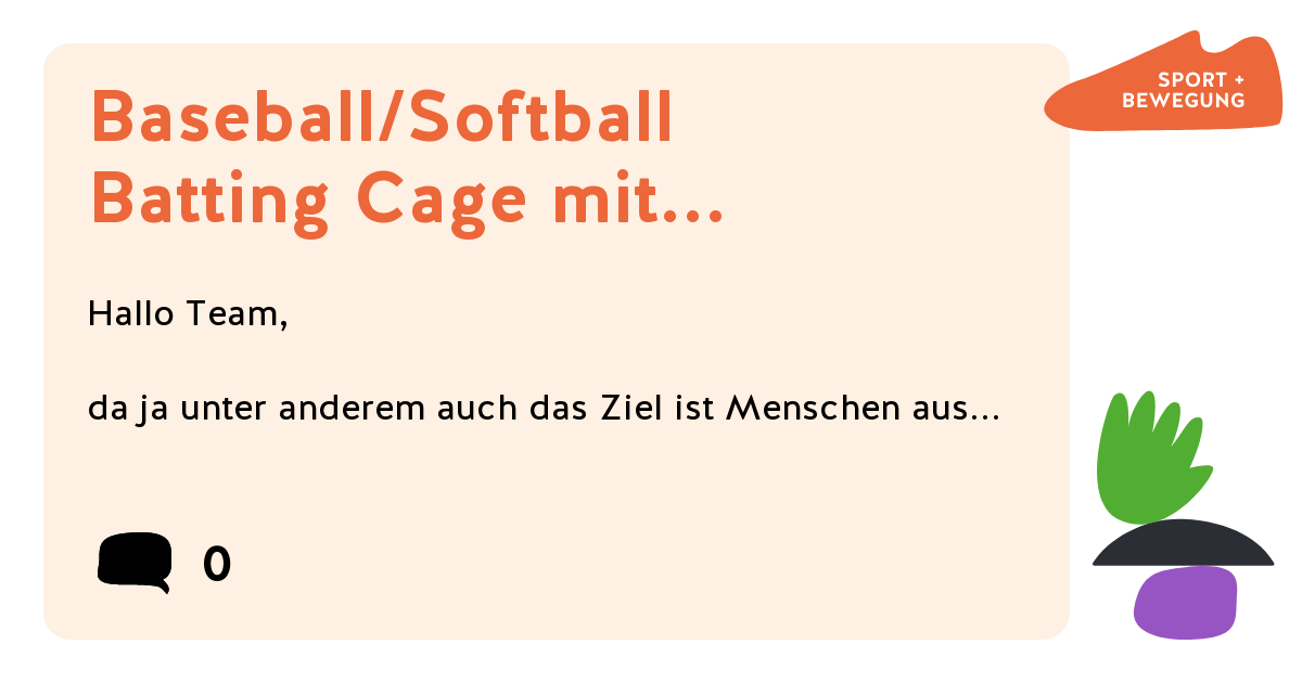Baseball/Softball Batting Cage mit automatischer Ballwurfmaschine